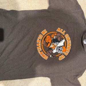Gildan Brown Graphic Men's Shirt